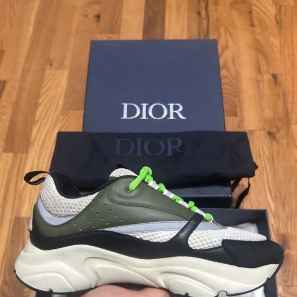 RARE Dior B22 Khaki Pistachio Size 44 US Mens Size 10-10.5